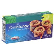 Slika produkta FILETI INČUNA S KAPRAMI V OLIVNEM OLJU, SIMPEX, 50G