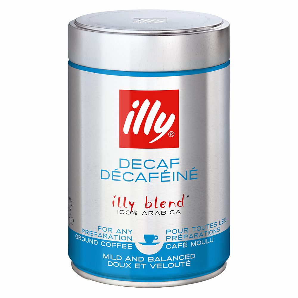 mleta kava espresso brez kofeina, illy, 250 g