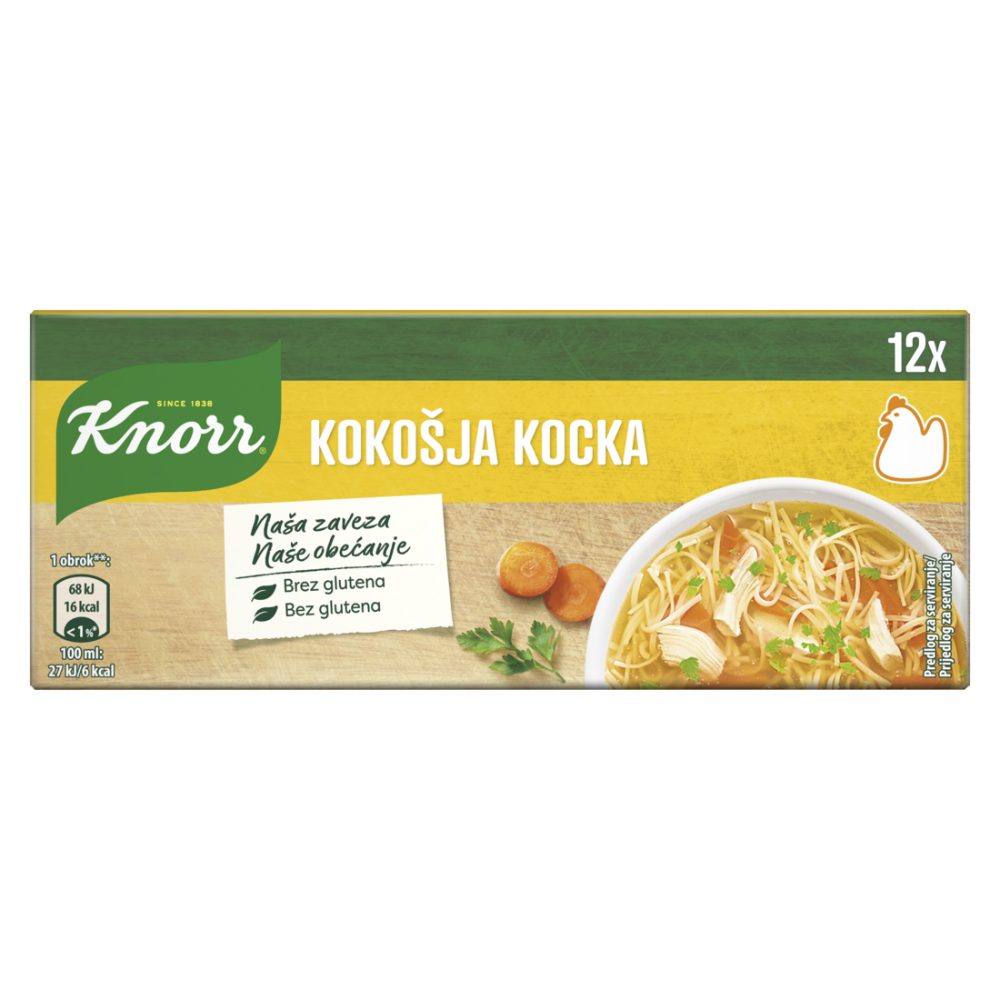 Kokošja jušna kocka, Knorr, 120 g