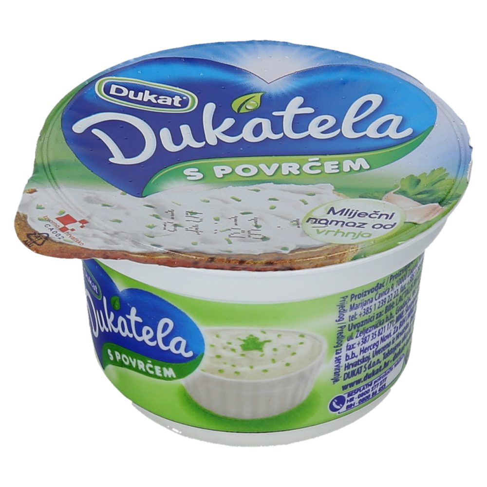 MLEČNI NAMAZ Z ZELENJAVO DUKATELA, DUKAT, 70G