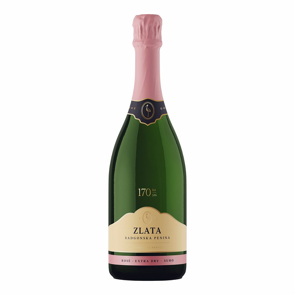zlata radgonska penina rose, peneče vino, radgonske gorice, 0,75 l