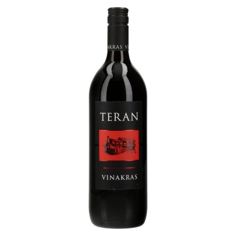 RDEČE VINO TERAN, VINAKRAS, 1L Teran PTP Classic je vino intenzivne ...