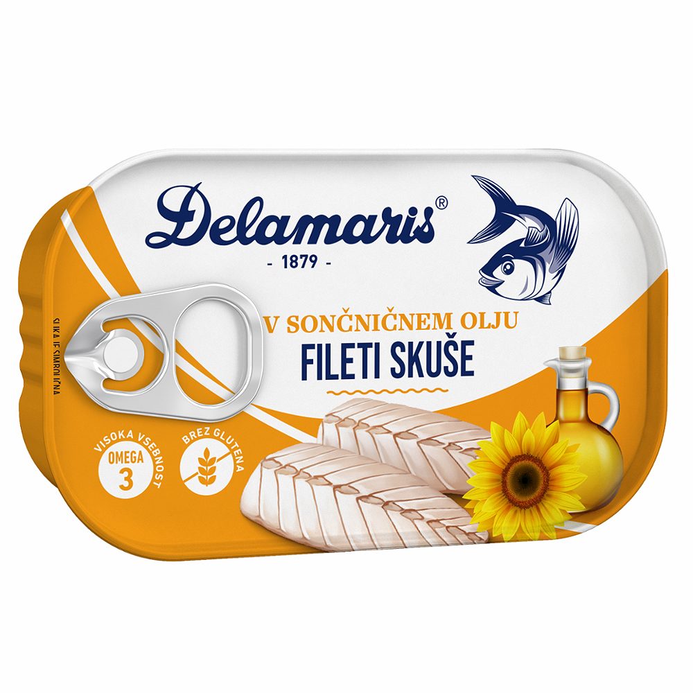 fileti skuše v sončničnem olju