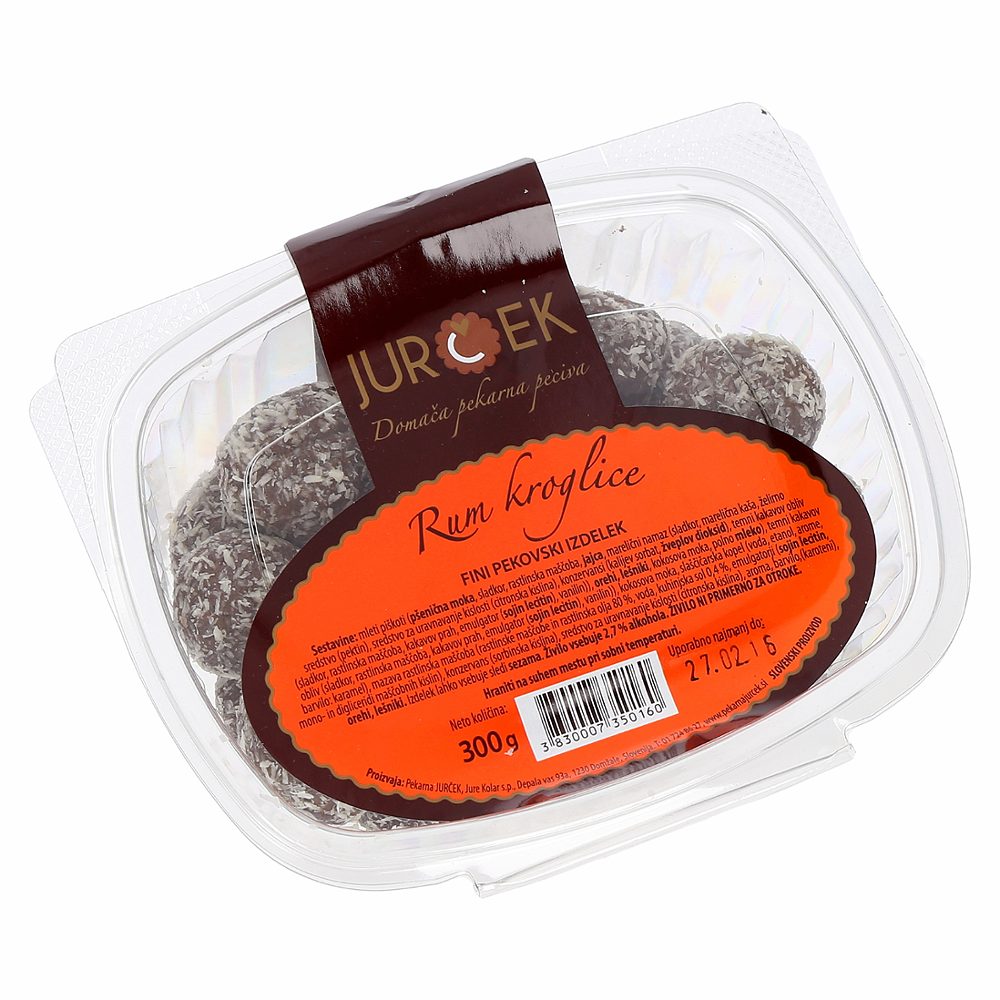 pecivo rum kroglice
