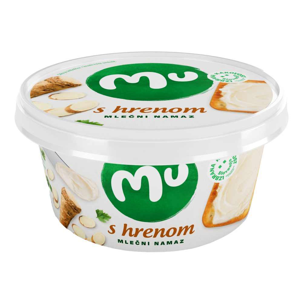 MLEČNI NAMAZ S HRENOM MU, LJUBLJANSKE MLEKARNE, 140G
