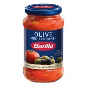 Slika produkta PARADIŽNIKOVA OMAKA Z ZELENIMI IN ČRNIMI OLIVAMI, BARILLA, 400G