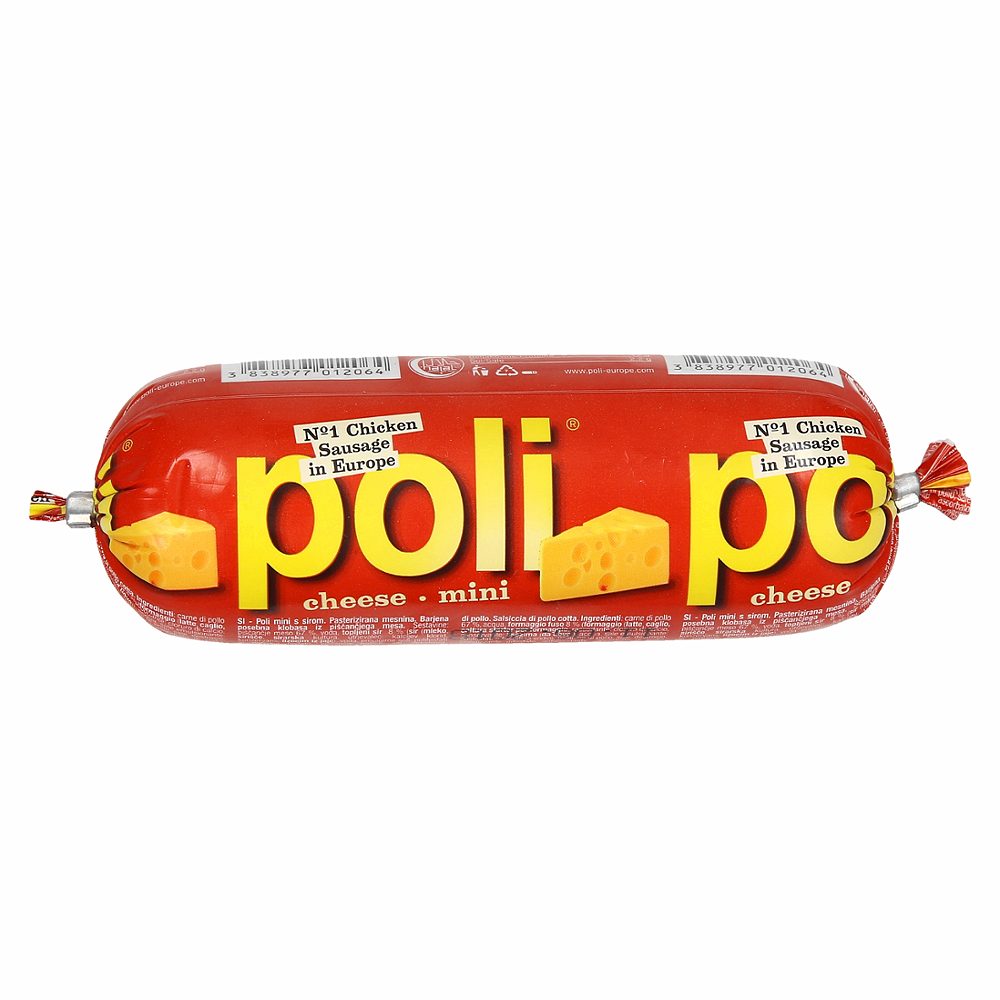 piščančja salama poli s sirom mini