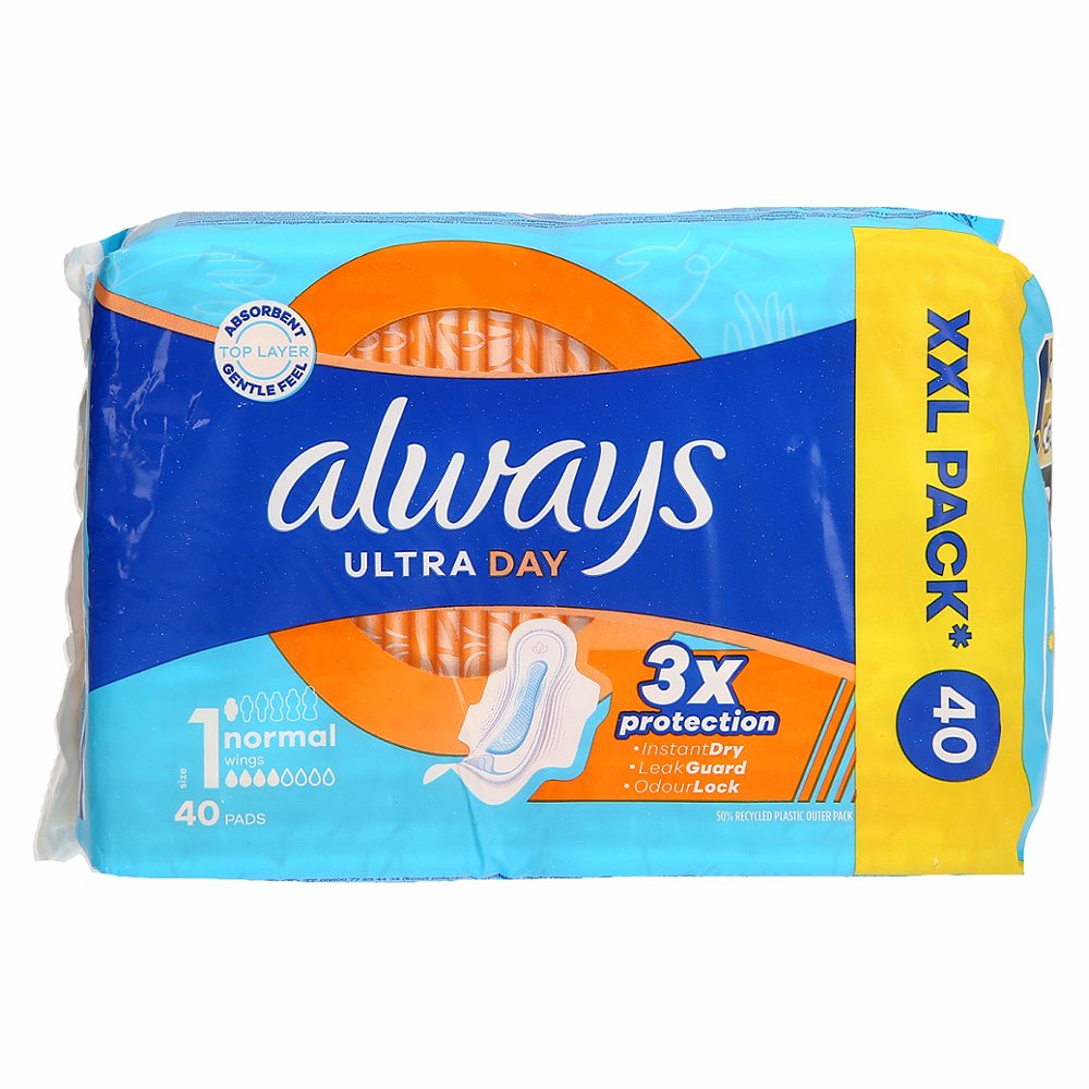 higienski vložki normal plus, always ultra, 40/1