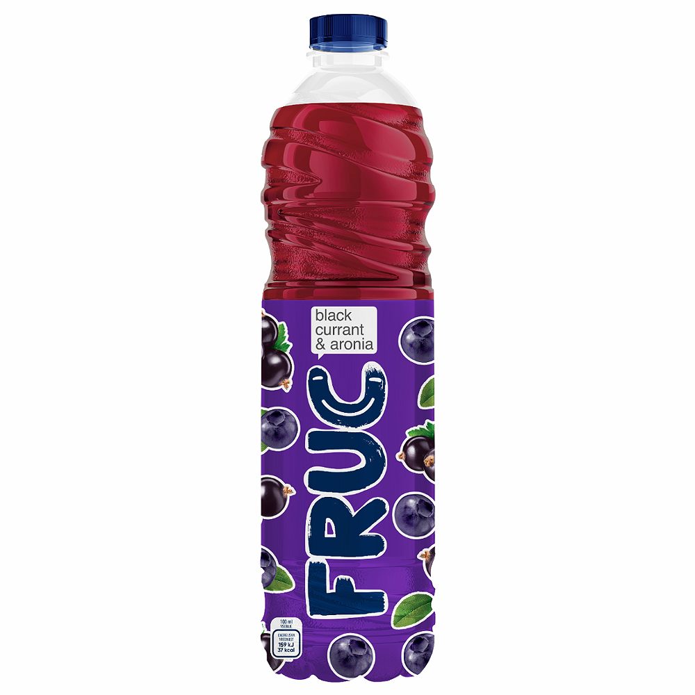 negazirana brezalkoholna sadna pijača črni ribez in aronija, fruc, 1,5l
