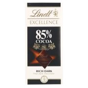 Slika produkta TEMNA ČOKOLADA 85% KAKAVA EXCELLENCE, LINDT, 100G