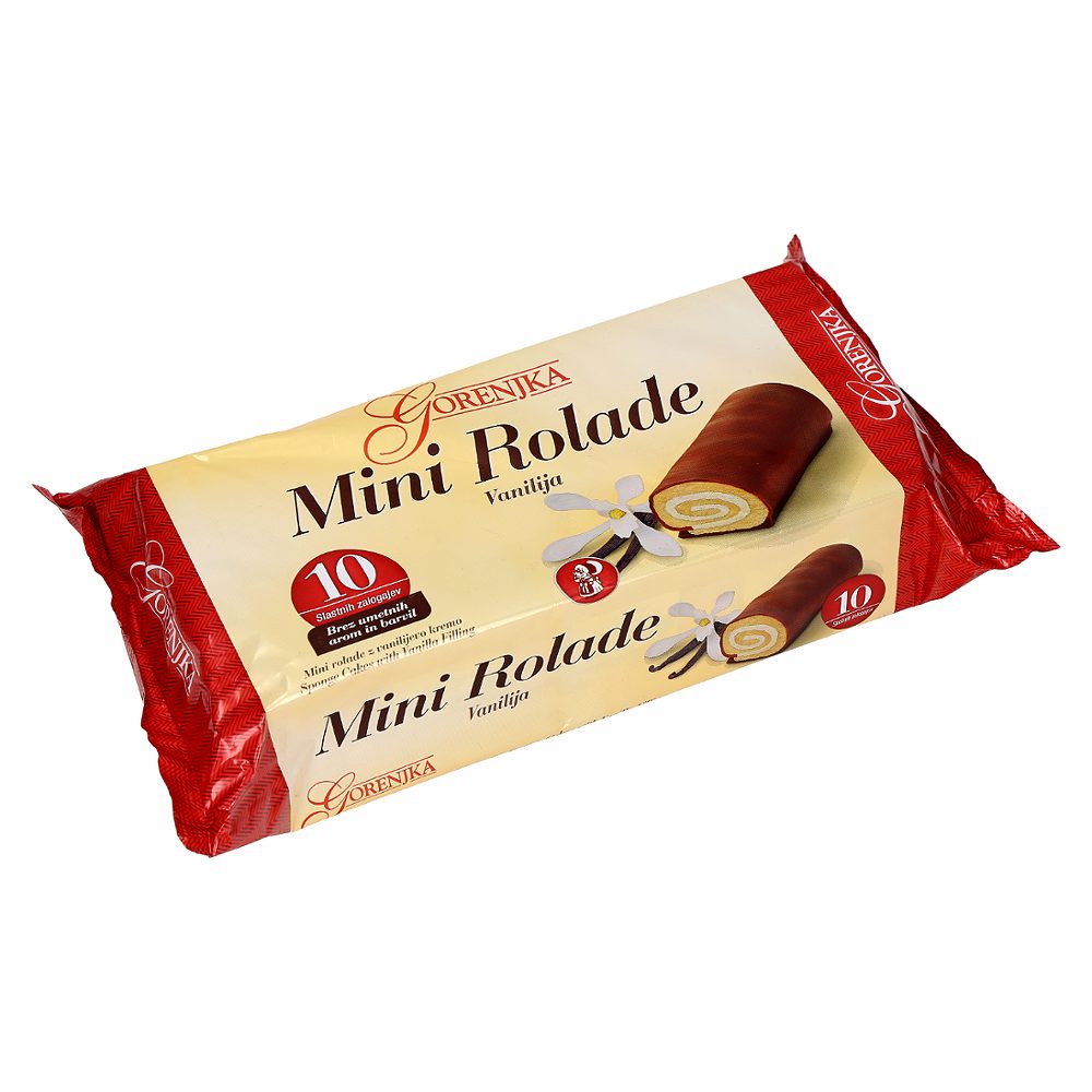 mini rolade vanilija, gorenjka, 280g