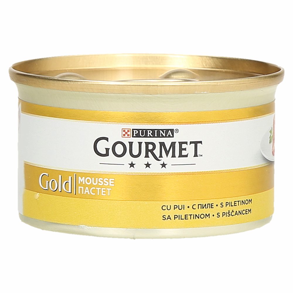 mokra hrana za mačke s piščancem gourmet gold