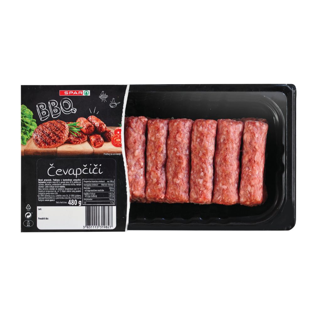 SPAR BBQ ČEVAPČIČI 480G