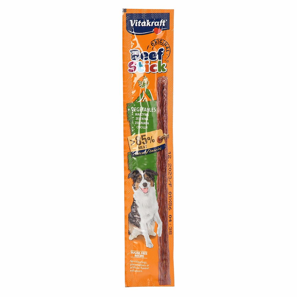 priboljšek za pse zelenjava beef stick