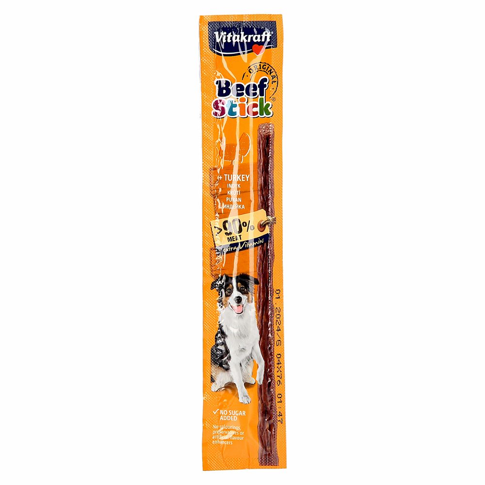 priboljšek za pse perutnina beef stick, vitakraft, 12g