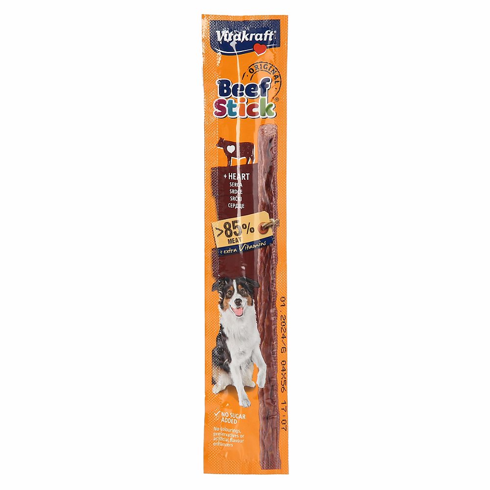 priboljšek za pse srce beef stick