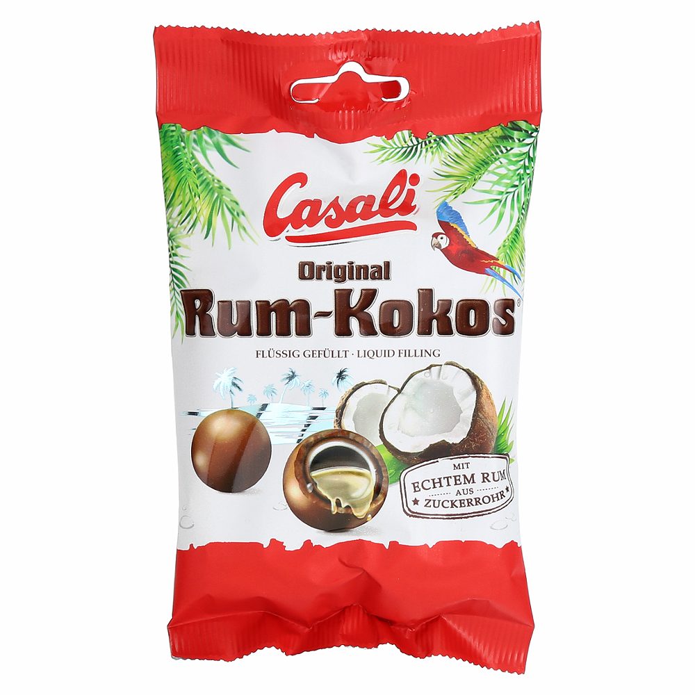 dražeji rum kokos, casali, 100g