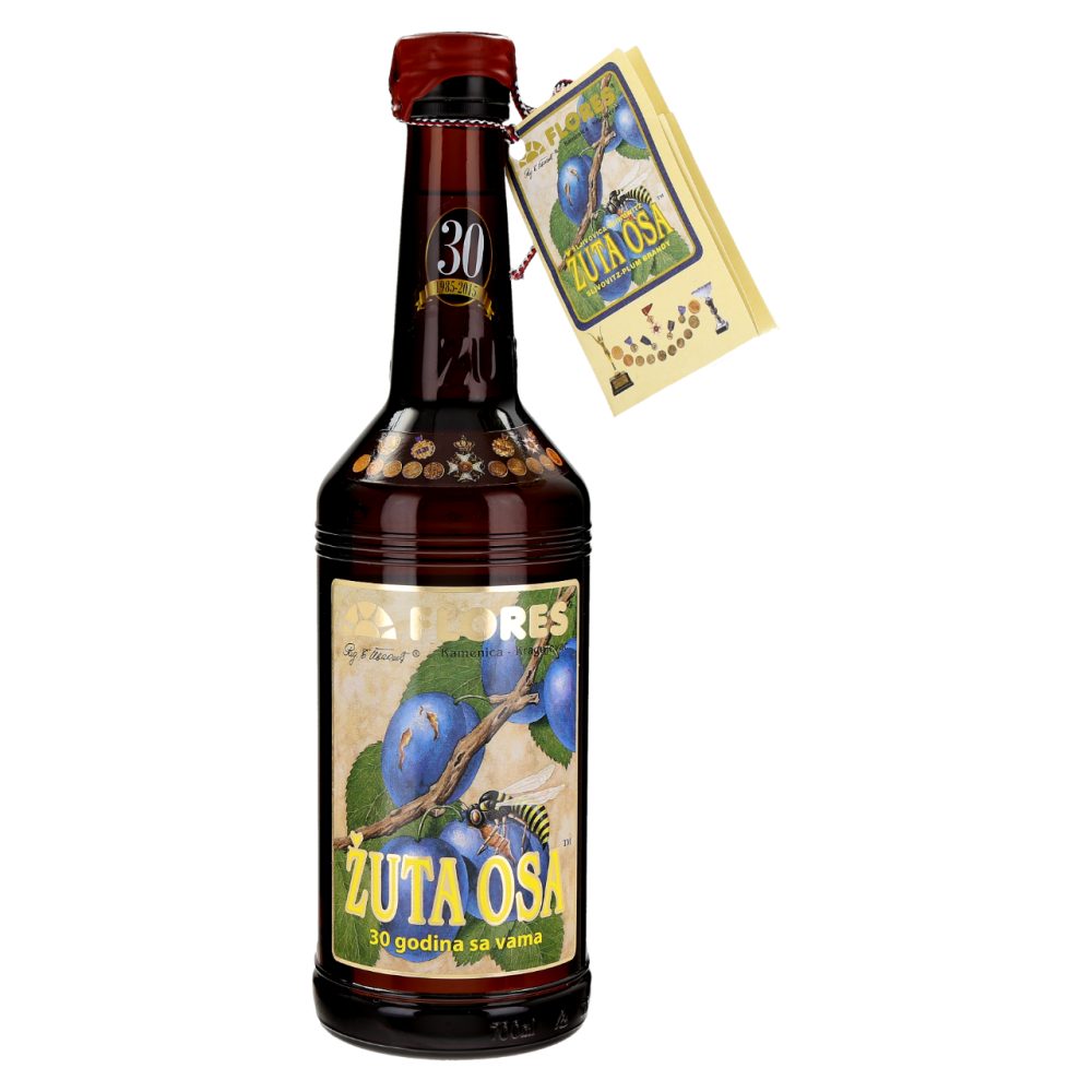 SLIVOVO ŽGANJE ŽUTA OSA, 0,7L