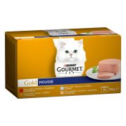 Slika produkta MOKRA HRANA ZA MAČKE GOURMET GOLD MOUSSE, PURINA, 4X85G