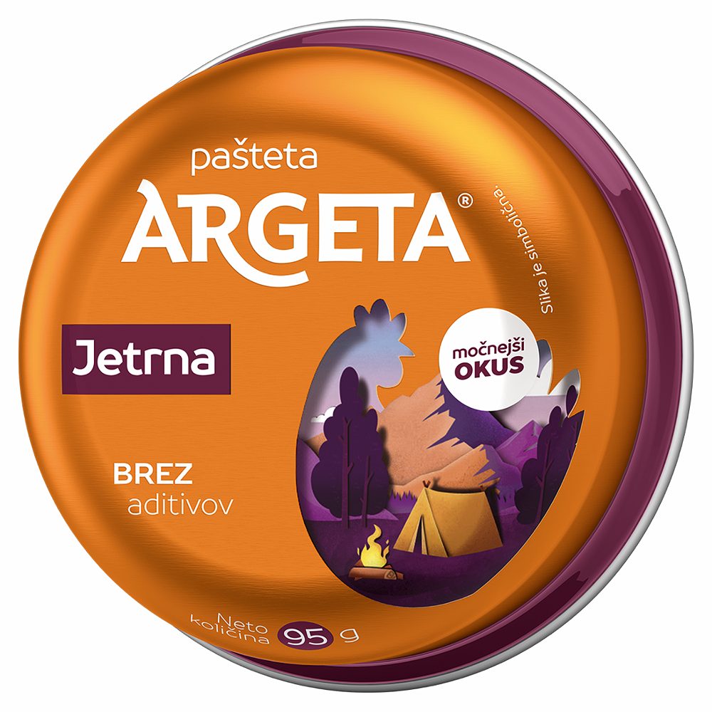 kokošja jetrna pašteta, argeta, 95g