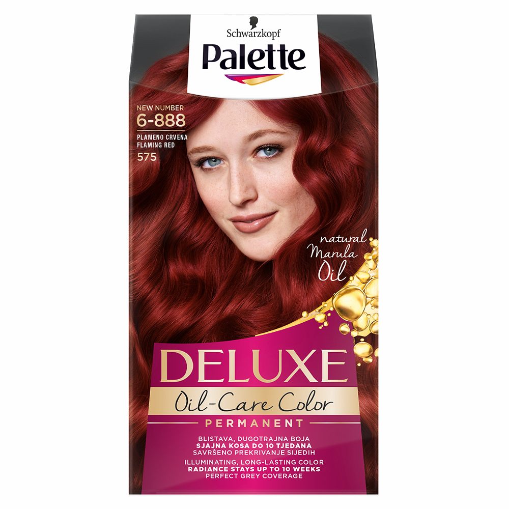 barva za lase 575 ognjeno rdeča palette deluxe, schwarzkopf