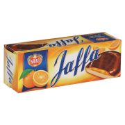 Slika produkta BISKVIT S SADNIM ŽELEJEM POMARANČA OBLIT S ČOKOLADO JAFFA, KRAŠ, 125G