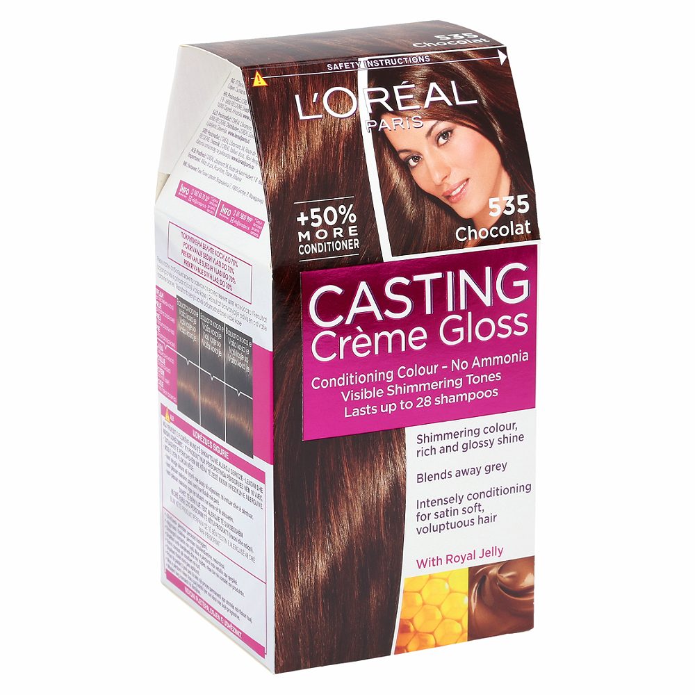 barva za lase brez amoniaka 535 čokolada casting creme gloss