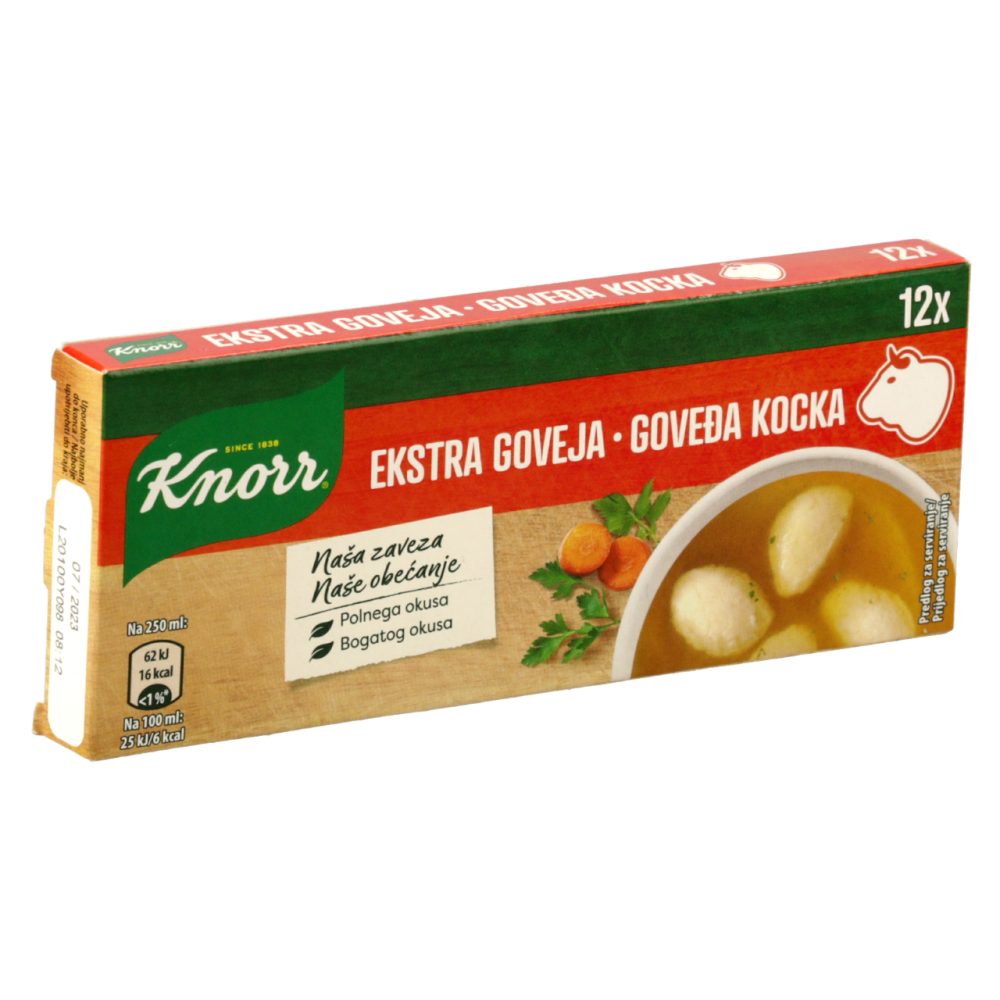 EKSTRA GOVEJA JUŠNA KOCKA, KNORR, 12/1, 120G