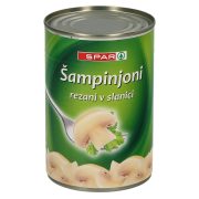 Slika produkta REZANI ŠAMPINJONI V SLANICI, SPAR, 400G