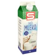 Slika produkta SVEŽE MLEKO 3,5%, S-BUDGET, 1L