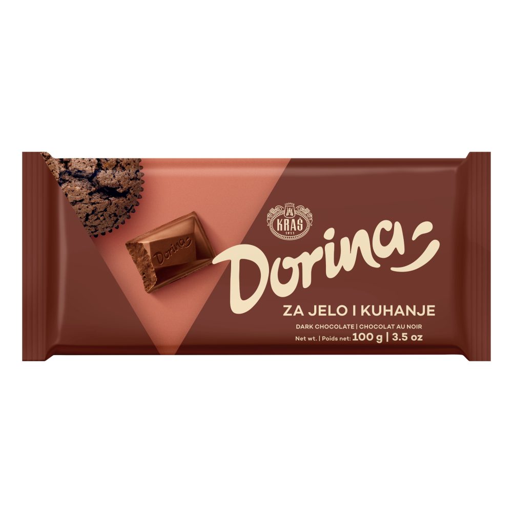 JEDILNA ČOKOLADA DORINA, KRAŠ, 100G