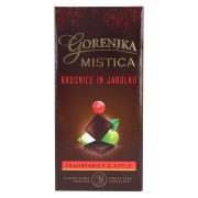 Slika produkta TEMNA ČOKOLADA BRUSNICE IN JABOLKO, GORENJKA MISTICA, 100G