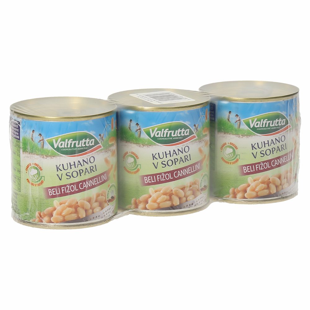 beli fižol valfrutta, 3x150g