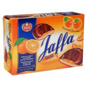 Slika produkta BISKVIT S SADNIM ŽELEJEM POMARANČA OBLIT S ČOKOLADO JAFFA DUO, KRAŠ, 250G