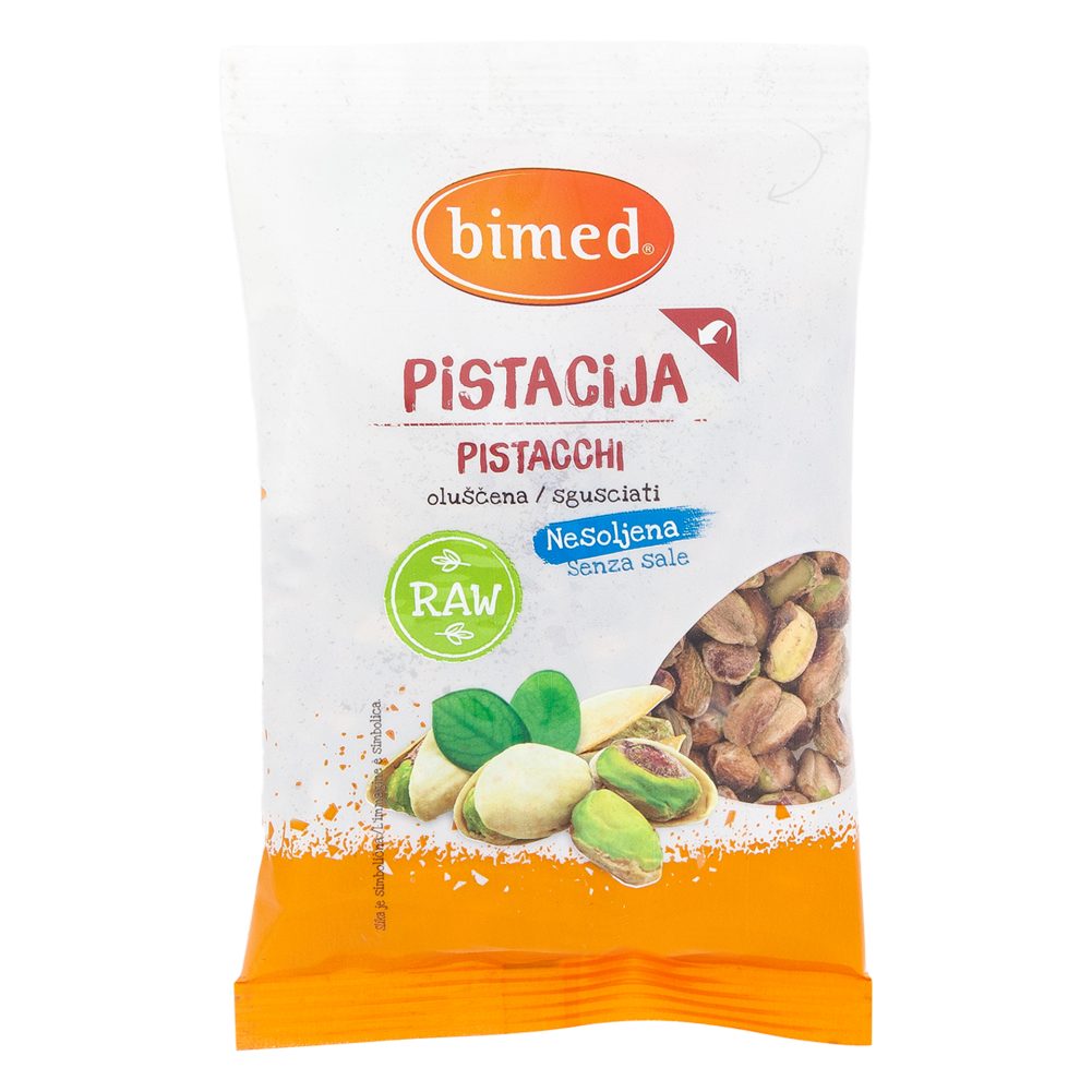 neslana luščena pistacija, bimed, 100 g