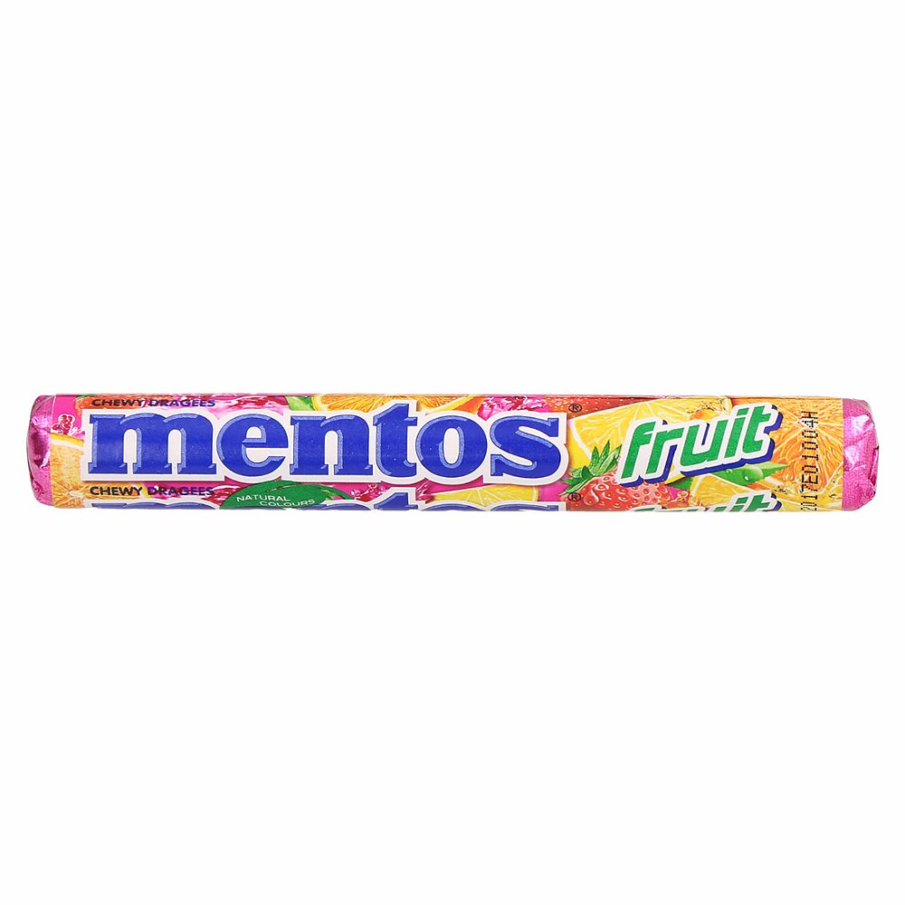 sadni bonboni fruit, mentos, 38g