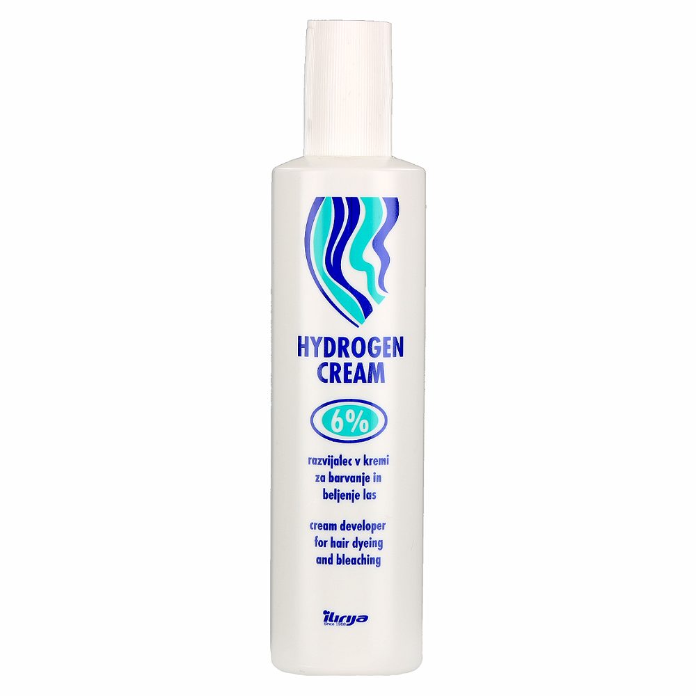 razvijalec za beljenje las, 6 %, hydrogen cream, ilirija, 120 ml