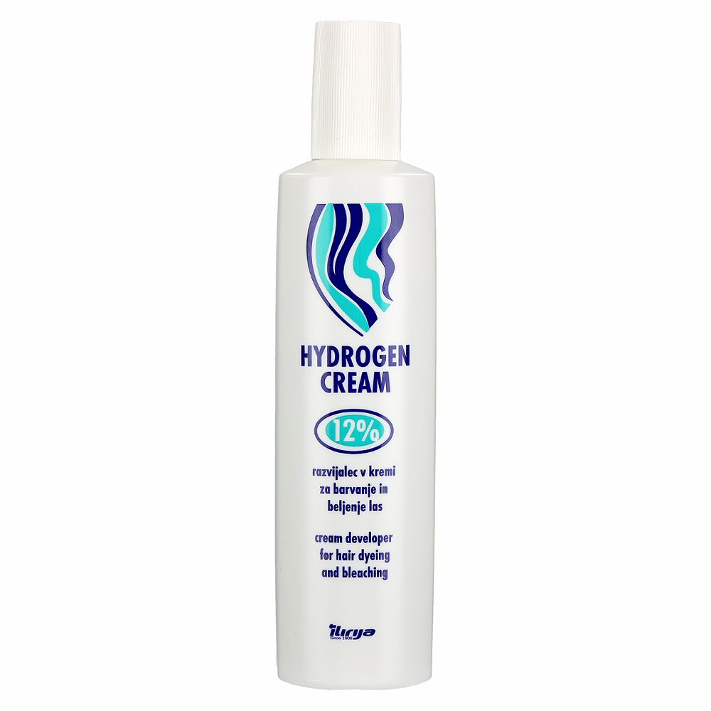 razvijalec za beljenje las, 12 %, hydrogen cream, ilirija,120 ml