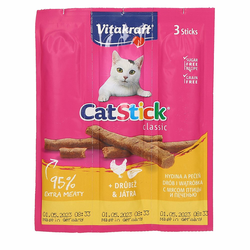 priboljšek za mačkepiščanec in jetracat stick mini