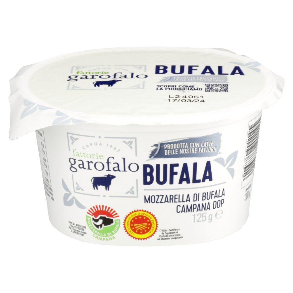 SIR MOZZARELA BUFALA CAMPANA ZOP, GAROFALO, 125G