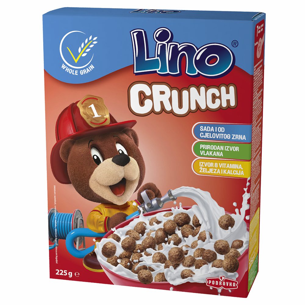 žitne kroglice lino crunch, podravka, 225g