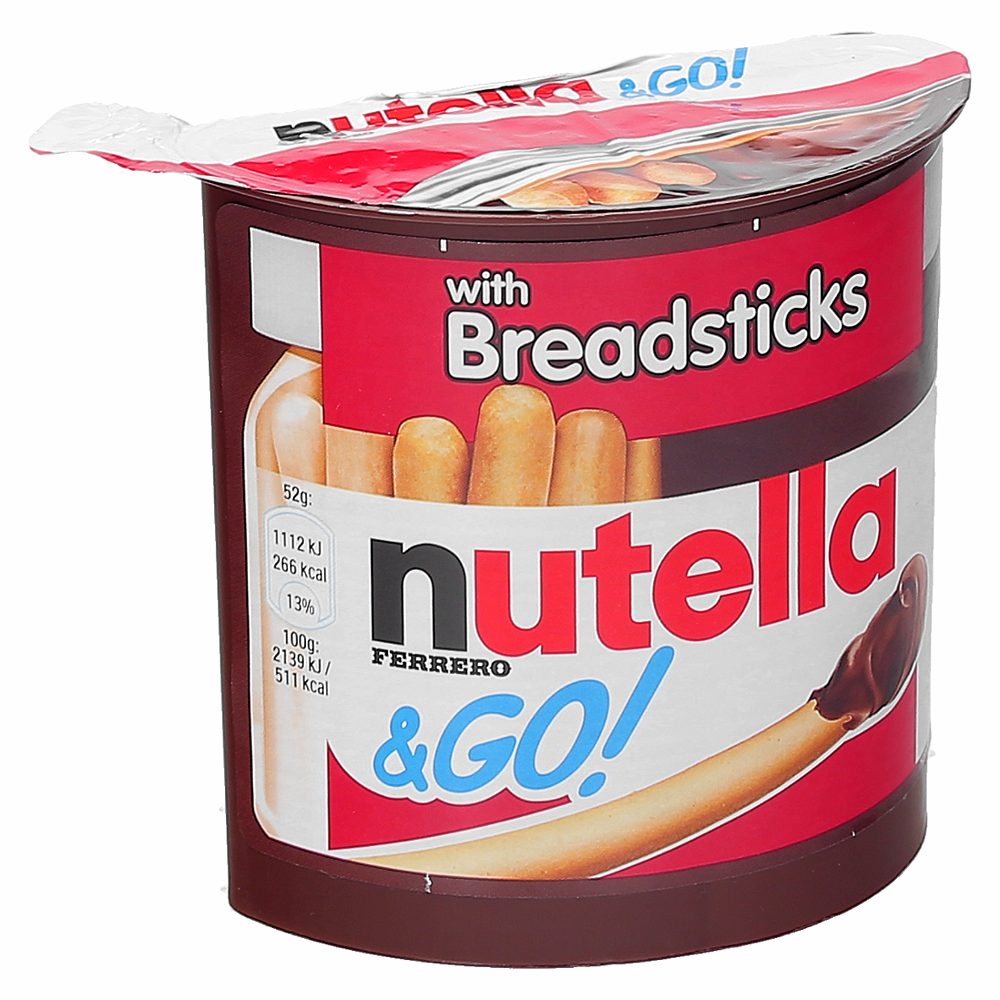 kremni namaz go!, nutella, 52 g