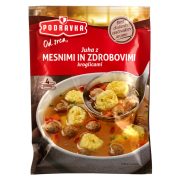 Slika produkta JUHA Z MESNIMI IN ZDROBOVIMI KROGLICAMI, PODRAVKA, 52G