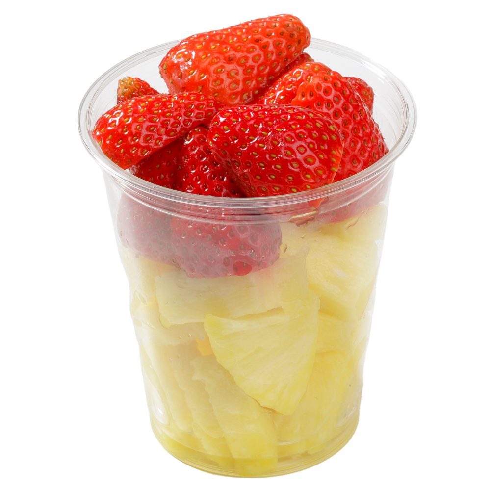 REZANO SADJE ANANAS IN JAGODE, SPAR TO GO, TEHTANO