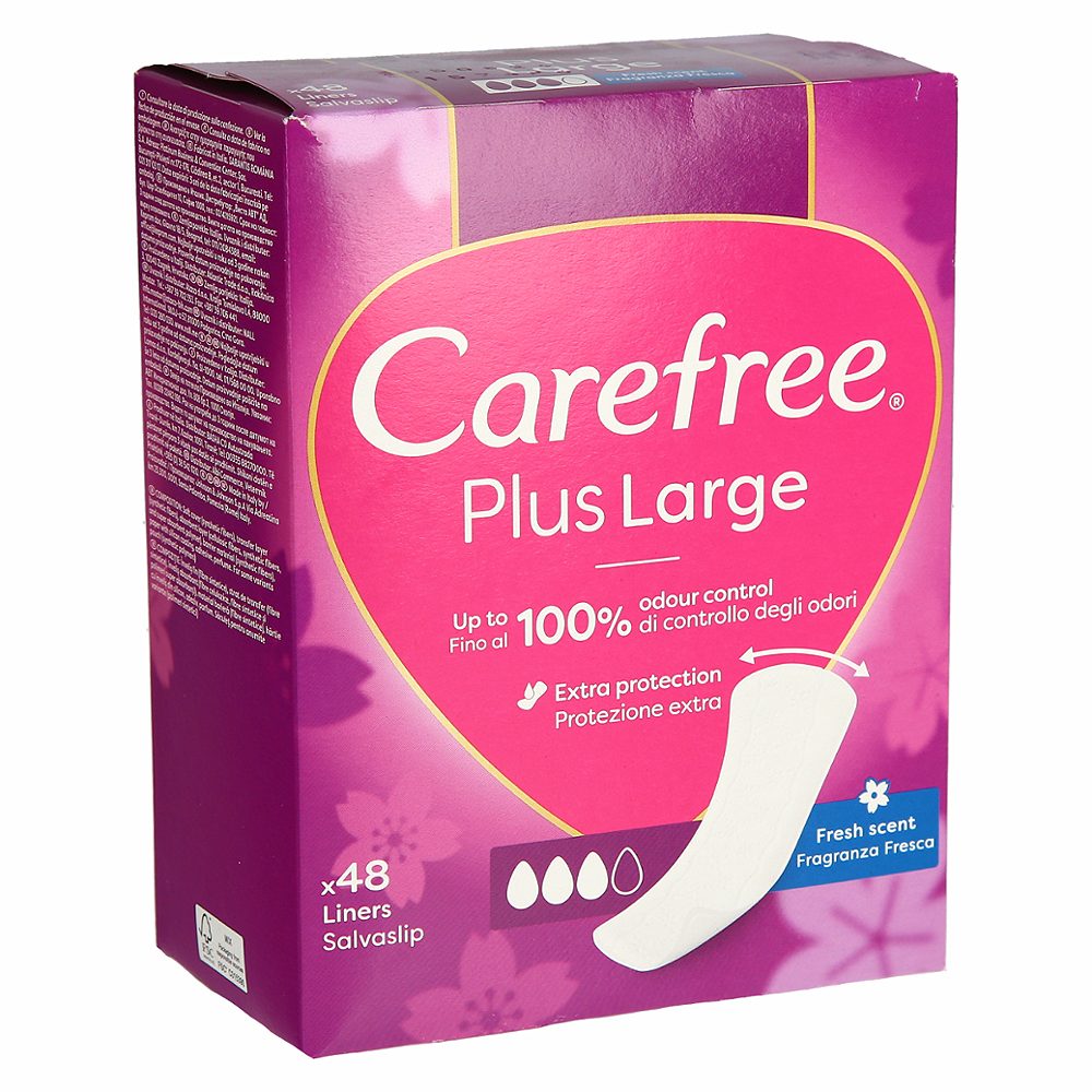 ščitniki perila plus large fresh scent, carefree, 48/1