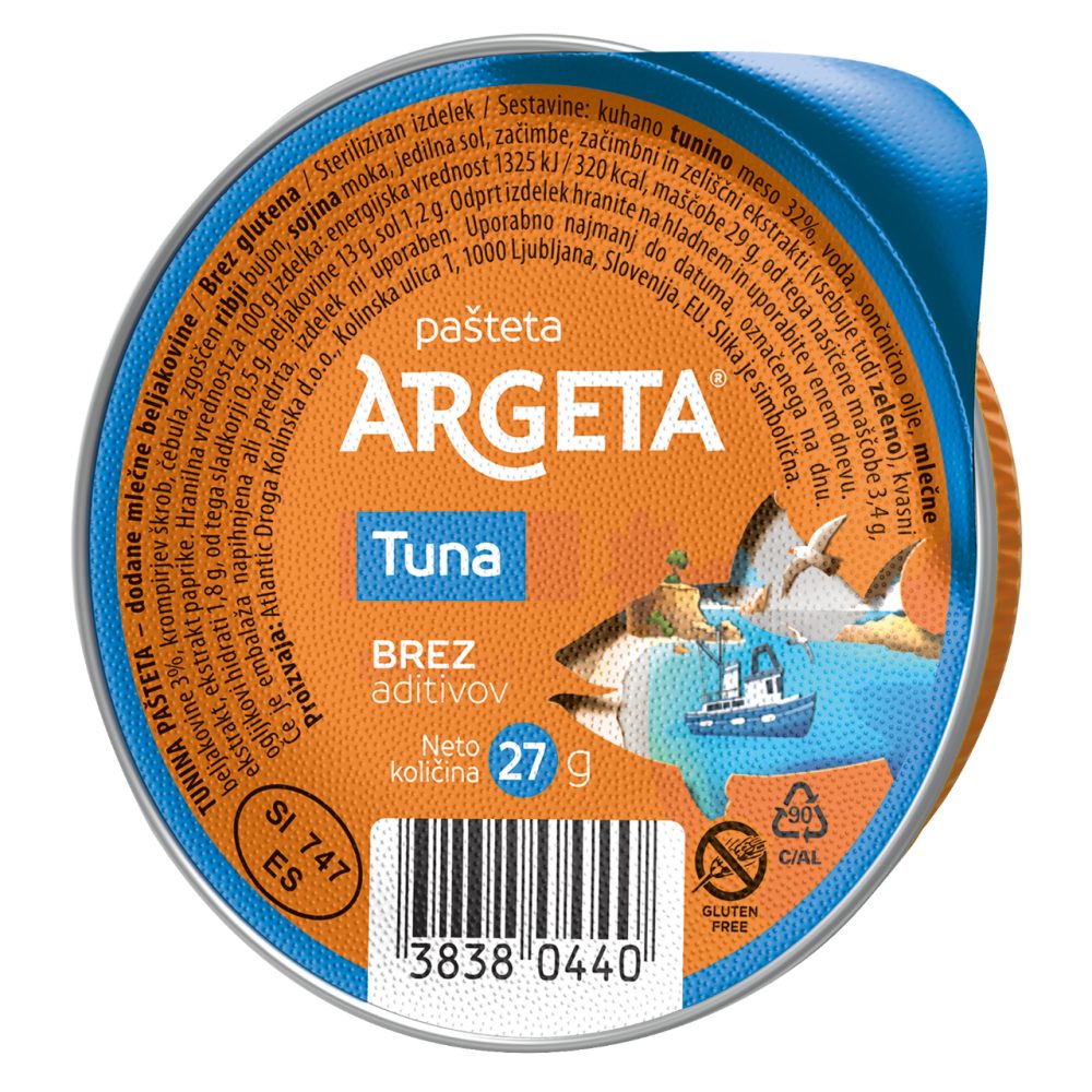 Tunina pašteta, Argeta, 27 g