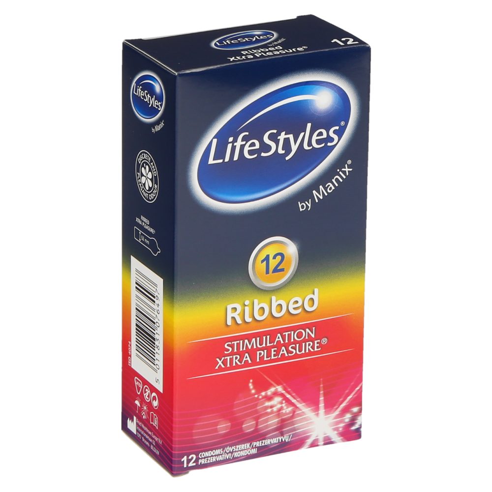 KONDOMI RIBBED, LIFESTYLES, 12/1