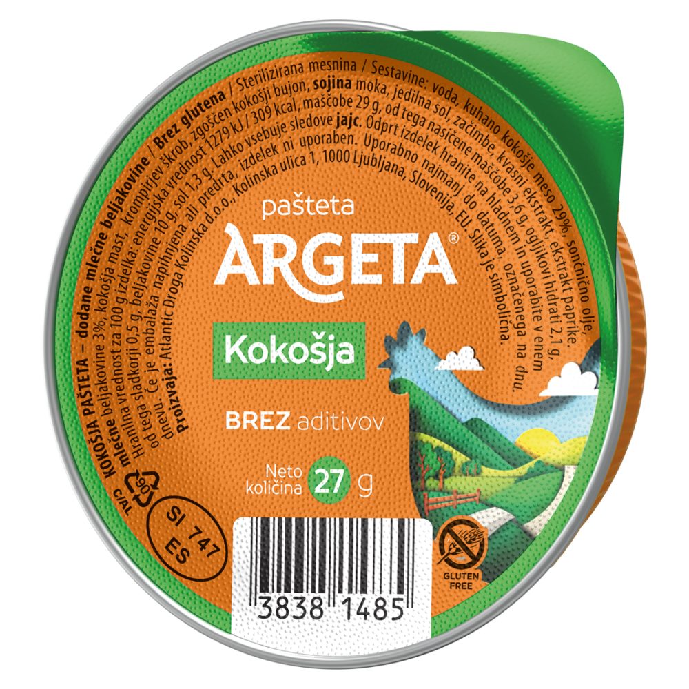 Kokošja pašteta, Argeta, 27 g