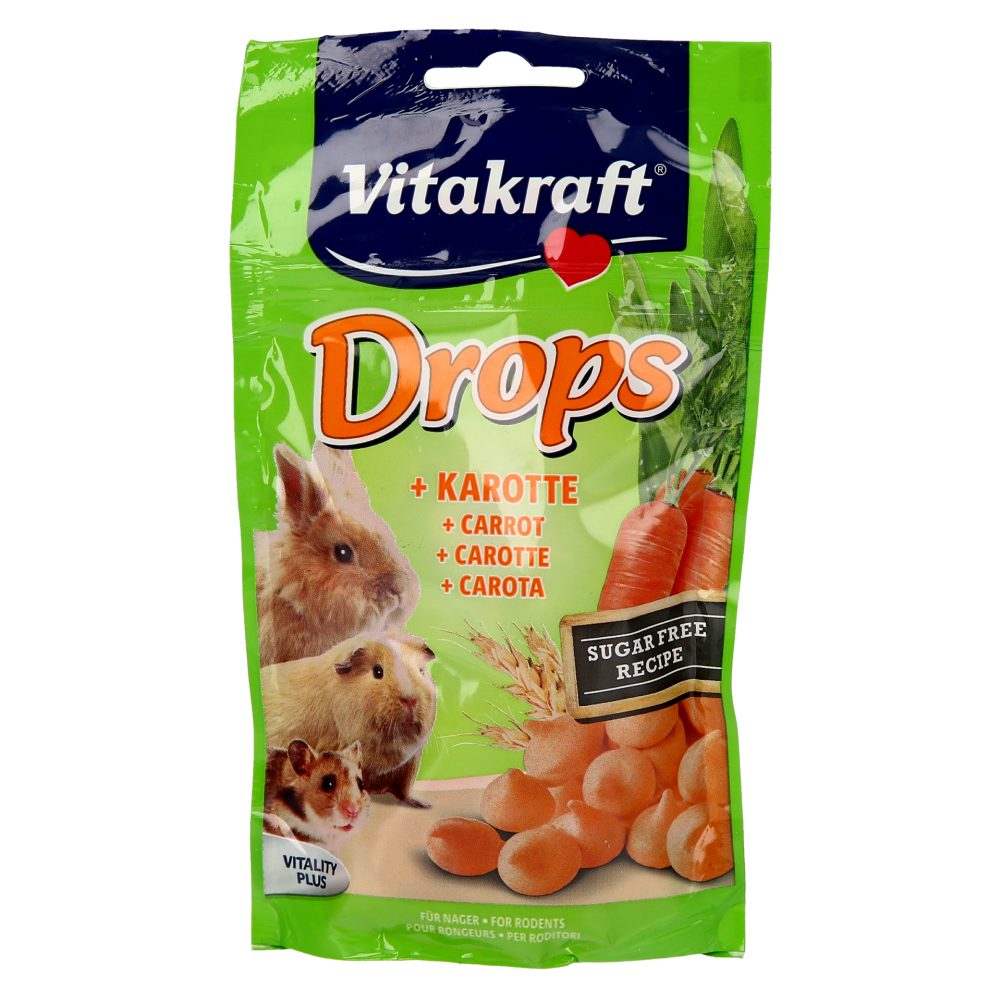 PRIBOLJŠEK ZA MINI KUNCE KORENJE DROPS, VITAKRAFT, 75G