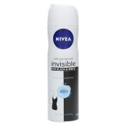 Slika produkta DEZODORANT ANTIPERSPIRANT, SPREJ ZA ŽENSKE, FOR B&W, PURE, INVISIBLE, NIVEA, 150 ML